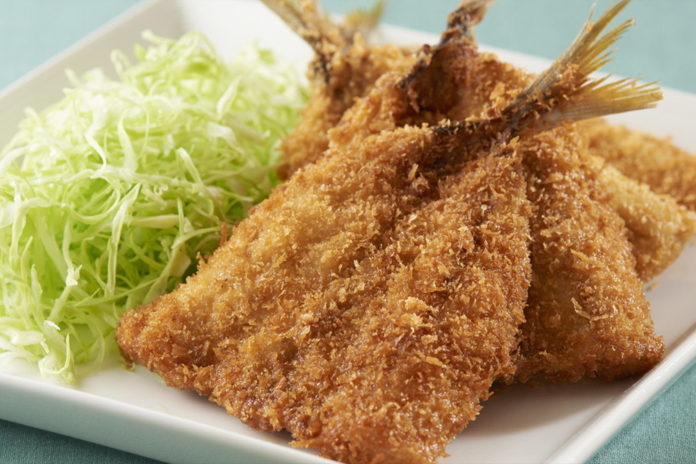 Deep-fried horse mackerel