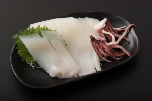 Squid sashimi